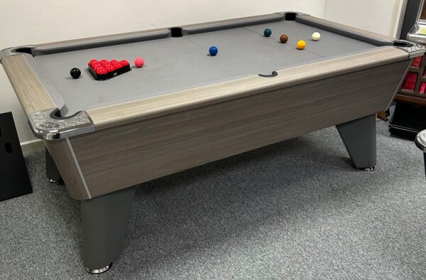 6ft or 7ft Omega Pro Grey Oak Slate Bed Pool Table