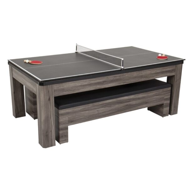 Hampton 3-in-1 Combination Table Includes Billiards, Table Tennis, & Dining Table - Image 4