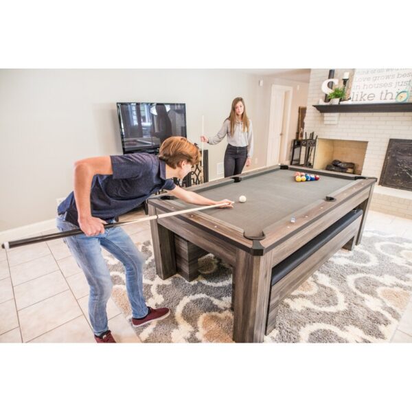 Hampton 3-in-1 Combination Table Includes Billiards, Table Tennis, & Dining Table - Image 5