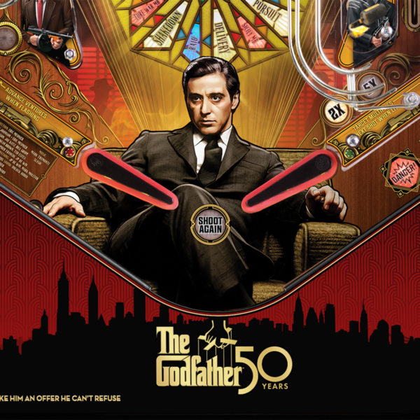 2023 The Godfather 50th Anniversary Limited Edition Pinball - Image 8