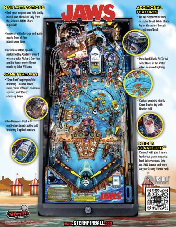 2024 JAWS Premium Pinball Machine - Image 9